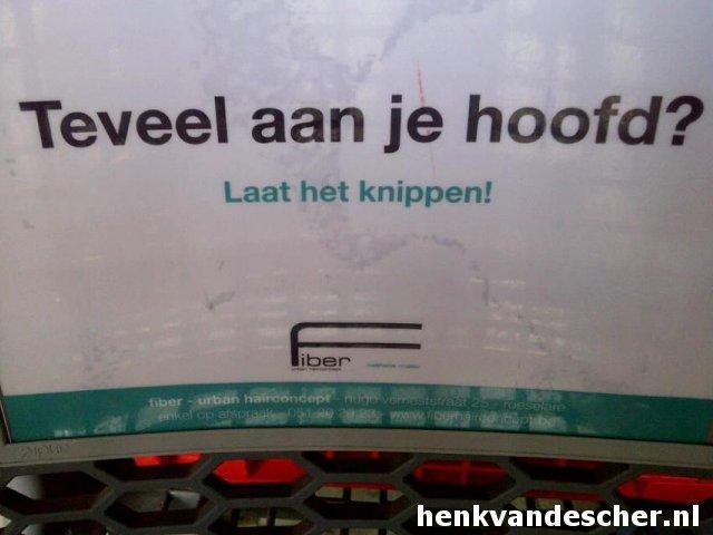 Fiber :: Teveel aan je hoofd? Laat het knippen!