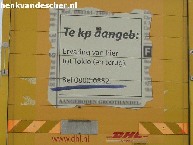 DHL :: Van hier tot Tokio en terug